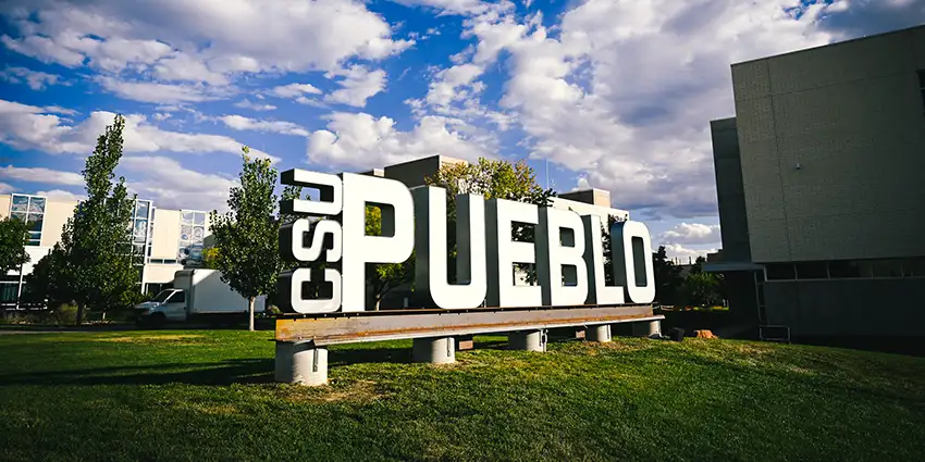 CSU Pueblo campus sign